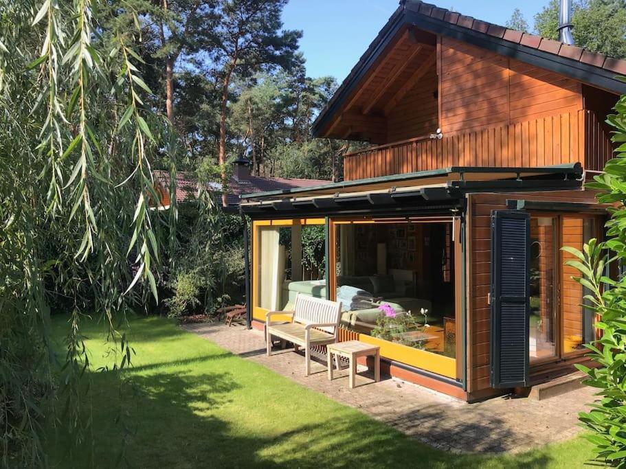 Houten Chalet/Bungalow In Het Bos, Sauna, Jacuzzi Meijel Zewnętrze zdjęcie